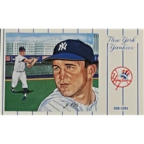 1961 New York Yankees Team Bob Cerv Postcard Series No.3. Card 6 of 12