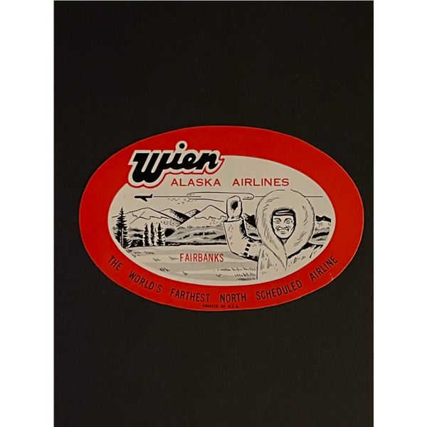 Vintage Alaska Airlines Sticker