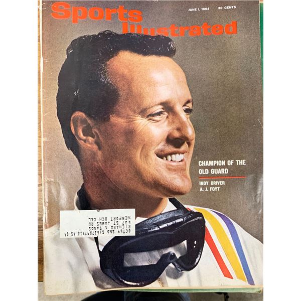 Sports Illustrated Magazine 1964 A. J. Foyt Issue