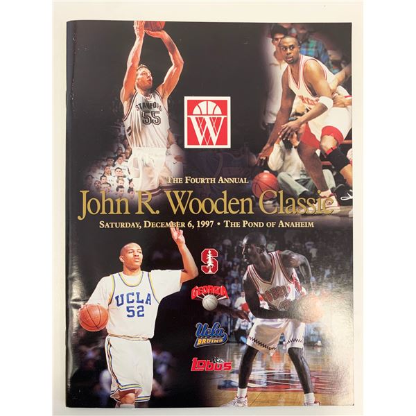 4th Annual John R. Wooden Signed Classic Souvenir Program 1997