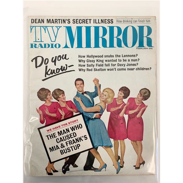 TV Radio Mirror Magazine-2/1968--Sally Field-The Man Who Caused Frank & Mia's Breakup