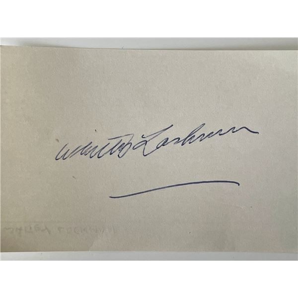 Whitney Lockman original signature cut