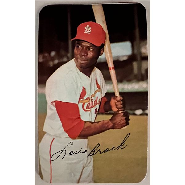 St. Louis Cardinals Lou Brock baseball trading card