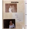Image 1 : Susan Anton Original Photo Album Page and Signature Cut