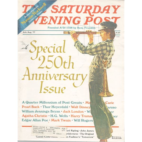 250th Saturday Evening Post July/Aug 1977