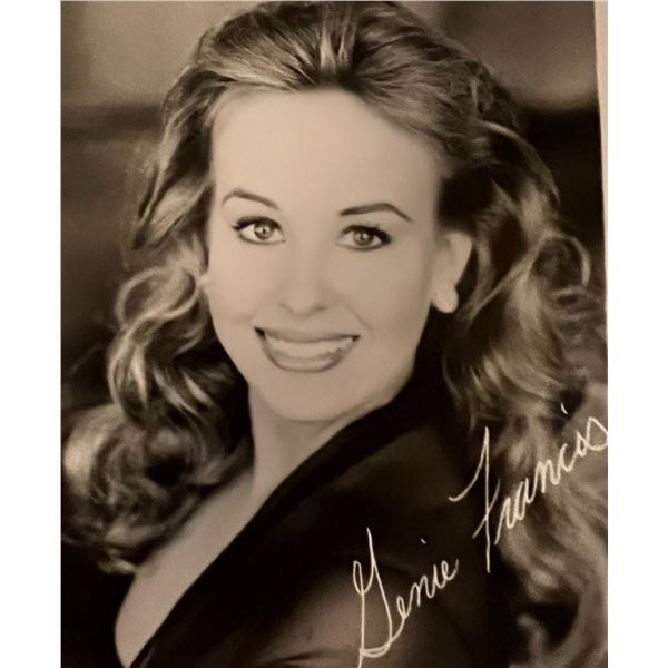 Genie Francis facsimile signed photo. 3x5 Inches