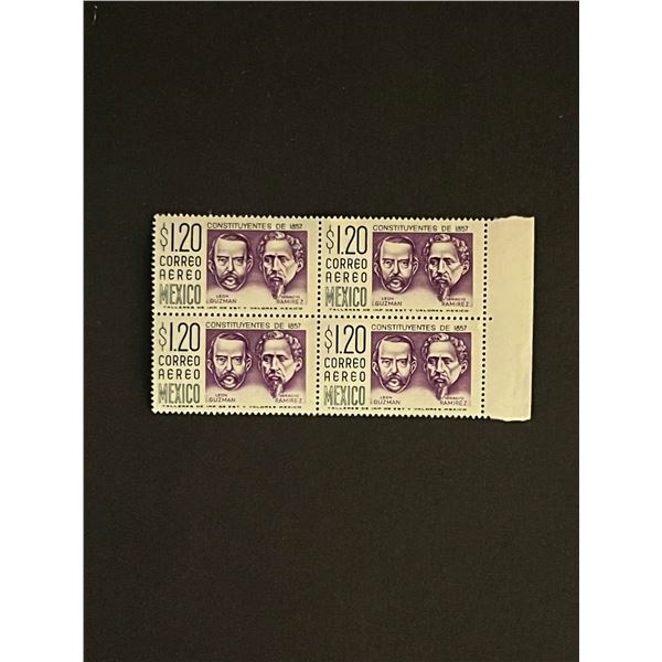 Mexican Stamps Quantity of 4. Constituyentes de 1857