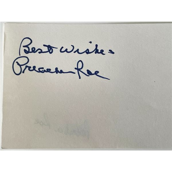 Preacher Roe original signature cut