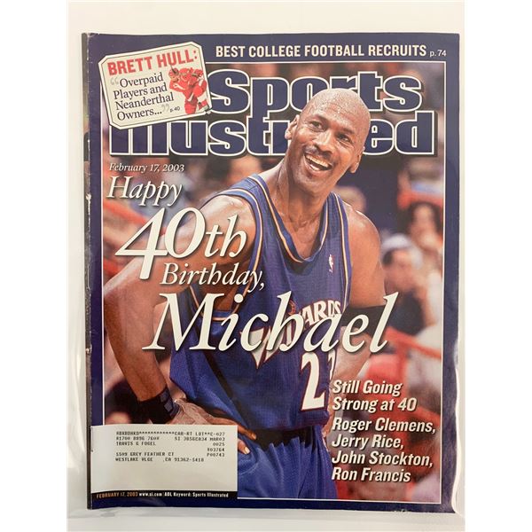 Sports Illustrated Magazine February 17 2003 Michael Jordan 40th Birthday