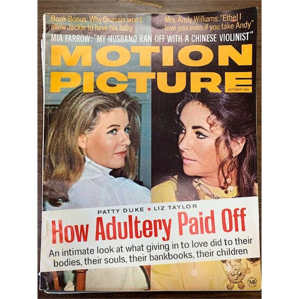 Motion Picture Magazine 1958- Patty Duke and Liz Taylor-
