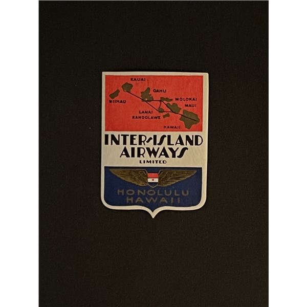 Vintage International Airways Limited Honolulu Hawaii Stciker
