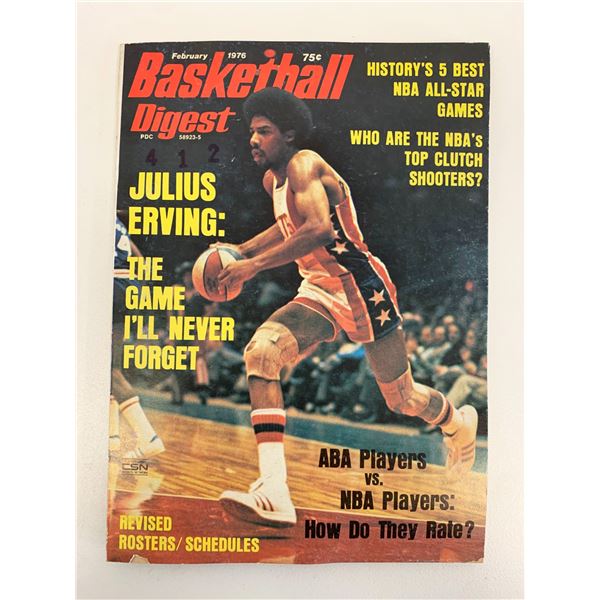 1976 Basketball Digest - Julius Erving
