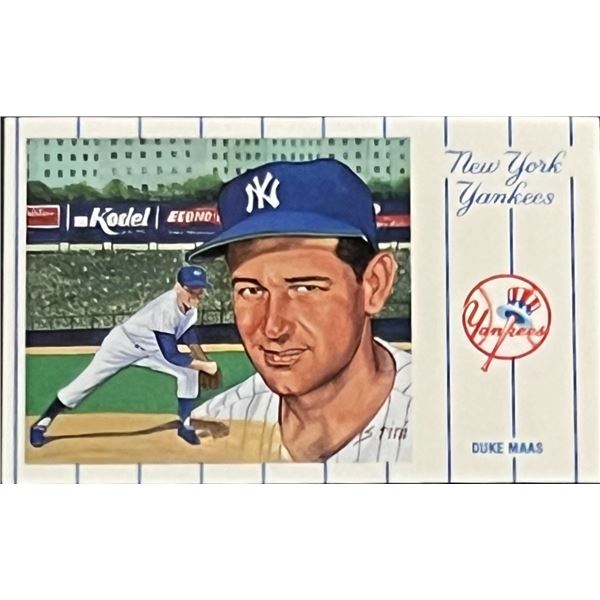 1961 New York Yankees Team Duke Maas Postcard Series No.3. Card 5 of 12