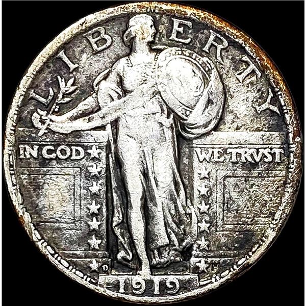 1919-D Standing Liberty Quarter NEARLY UNCIRCULATED
