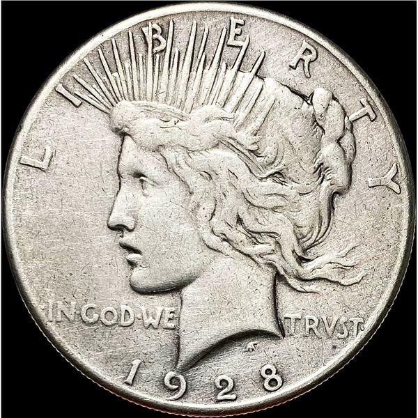1928 Silver Peace Dollar LIGHTLY CIRCULATED