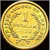 Image 2 : 1852-O Rare Gold Dollar UNCIRCULATED