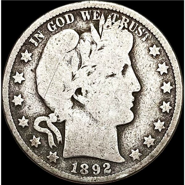 1892-O Barber Half Dollar NICELY CIRCULATED