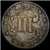 Image 2 : 1851 Silver Three Cent NEARLY UNCIRCULATED