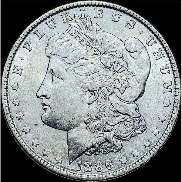 1886 Silver Morgan Dollar  CHOICE AU