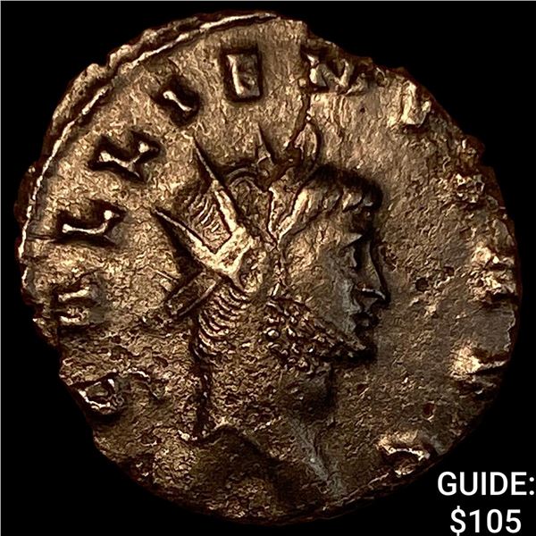 Roman Gallienus 253-268 AD Bronze Dbl Denarius CHOICE AU