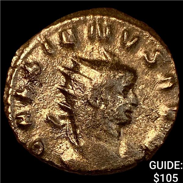 Roman Gallienus 253-268 AD Bronze Dbl Denarius CHOICE AU