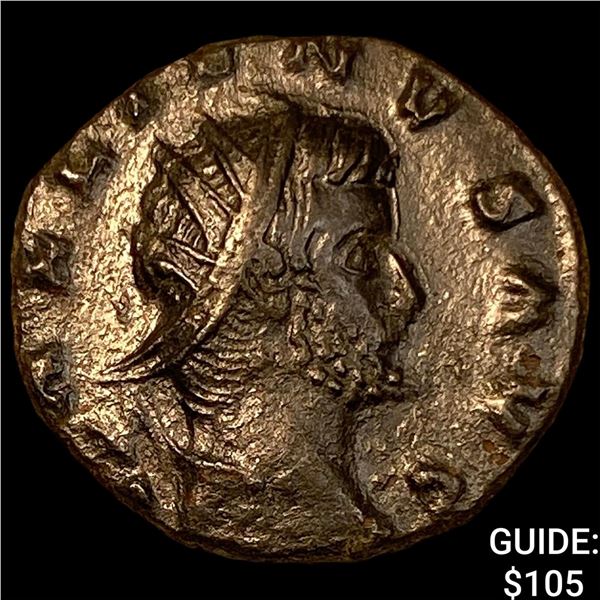 Roman Gallienus 253-268 AD Bronze Dbl Denarius CHOICE AU