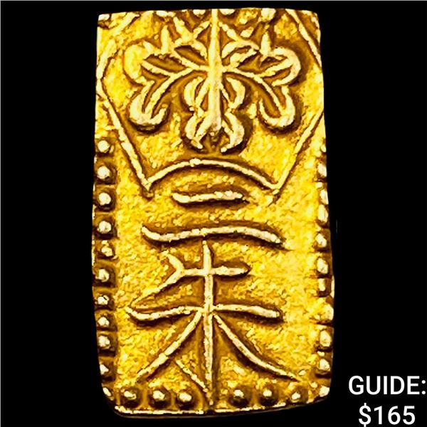1832-1858 Japan Gold 2 Shu .052oz CLOSELY UNCIRCULATED