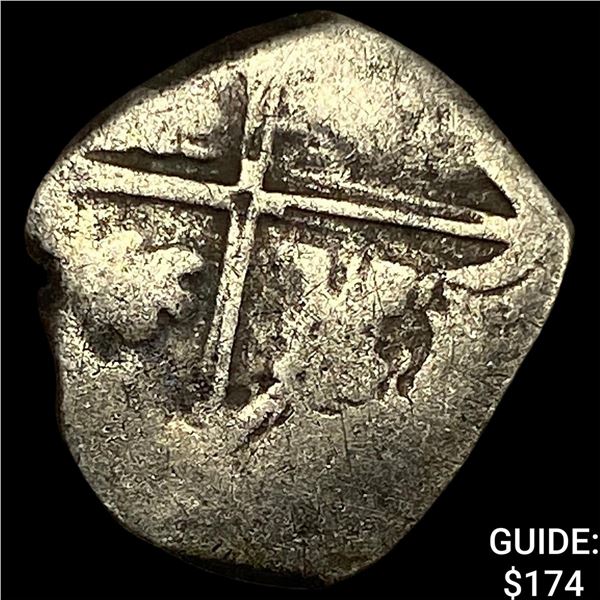 1500s-1600s Spanish Colonial Silver Cob NEARLY UNCIRCULATED
