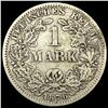Image 2 : 1876-F Germany Silver 1 Reichsmark NEARLY UNCIRCULATED