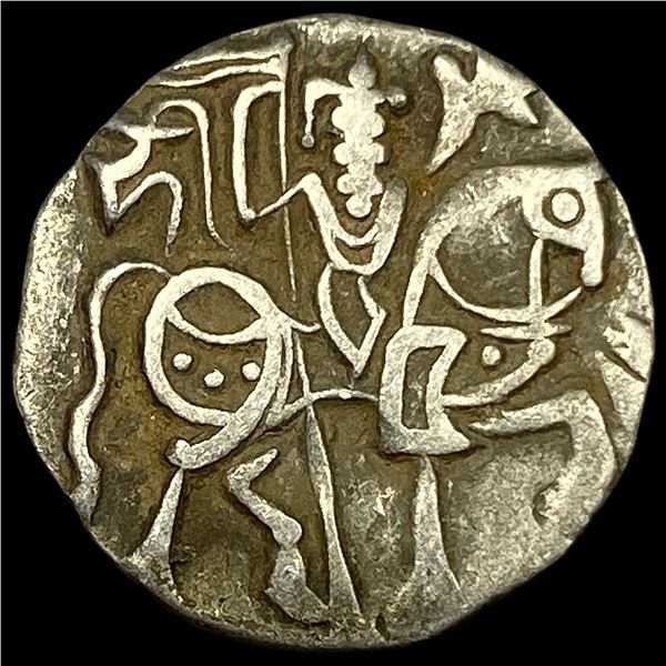 India Rajput 700-1000 Silver Jital NEARLY UNCIRCULATED