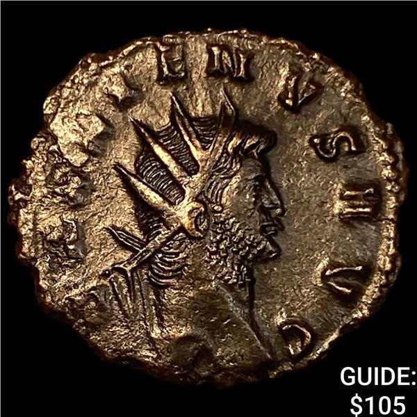 Roman Gallienus 253-268 AD Bronze Dbl Denarius CHOICE AU