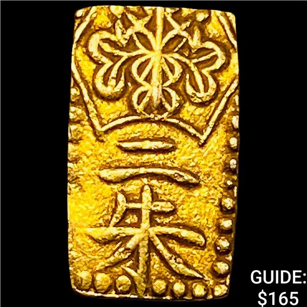 1832-1858 Japan Gold 2 Shu .052oz CLOSELY UNCIRCULATED