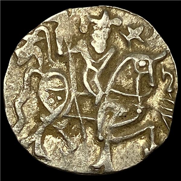 India Rajput 700-1000 Silver Jital NEARLY UNCIRCULATED