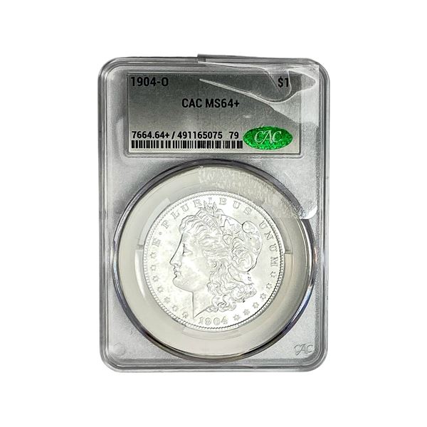 1904-O Morgan Silver Dollar CAC MS64+