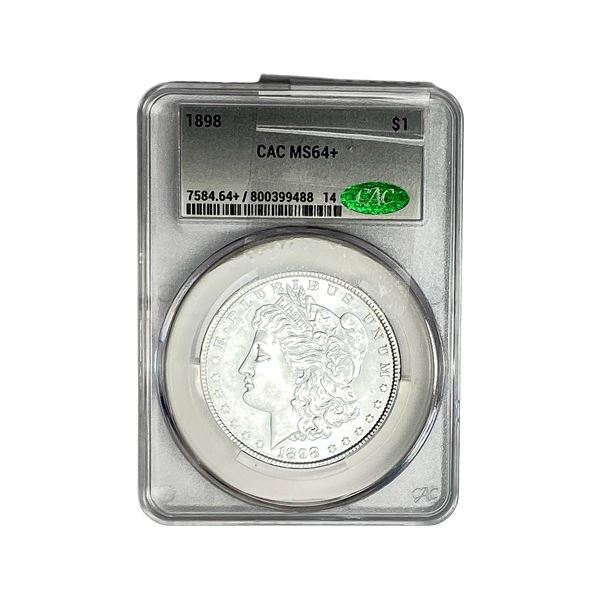 1898 Morgan Silver Dollar CAC MS64+