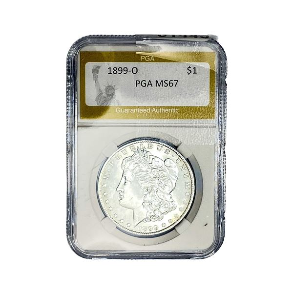 1899-O Morgan Silver Dollar PGA MS67