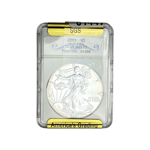 2001 Silver Eagle SGS MS70