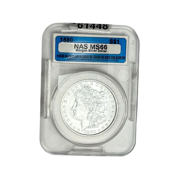 1880 Morgan Silver Dollar NAS MS66