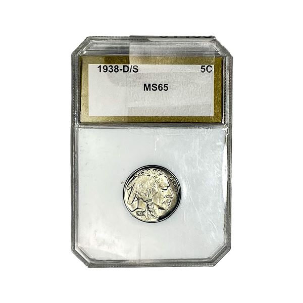 1938-D/S Buffalo Nickel PCI MS65