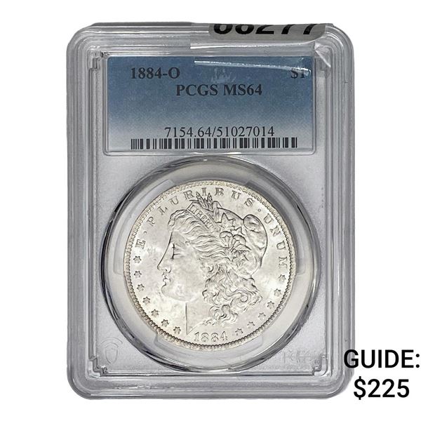 1884-O Morgan Silver Dollar PCGS MS64