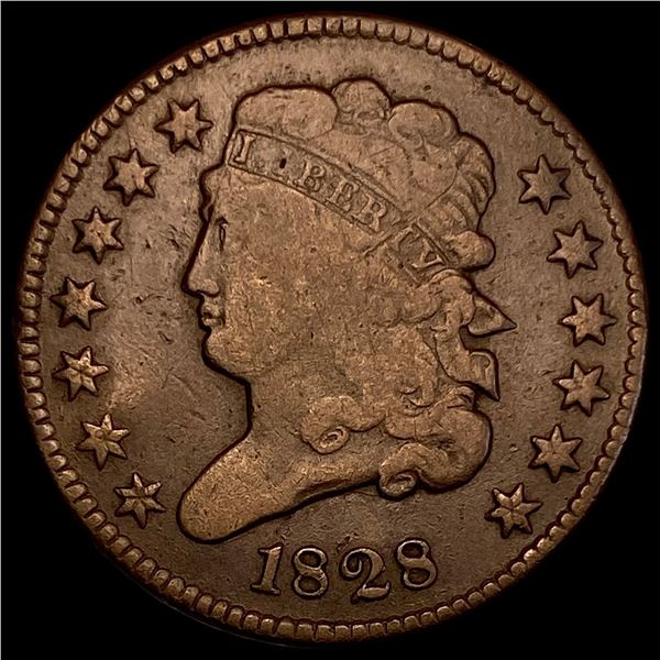 1828 Capped Bust Half Cent NICELY CIRCULATED
