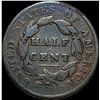 Image 2 : 1828 13 Stars Classic Head Half Cent NICELY CIRCULATED