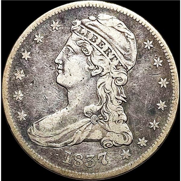 1837 Capped Bust Half Dollar ABOUT UNCIRCULATED