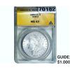 Image 1 : 1884-CC Morgan Silver Dollar ANACS MS63 VAM-2