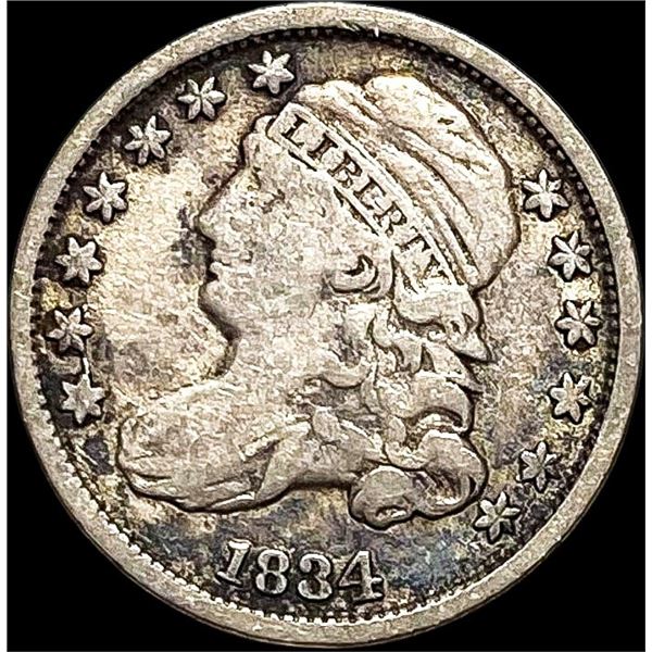 1834 Capped Bust Dime LIGHTLY CIRCULATED