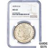 Image 1 : 1878-S Morgan Silver Dollar NGC MS63