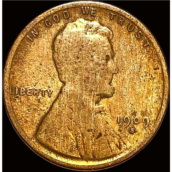 1909-S Lincoln Wheat Cent NICELY CIRCULATED