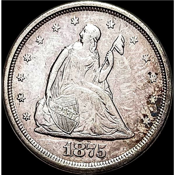 1875-S Silver Twenty Cents CLOSELY UNCIRCULATED