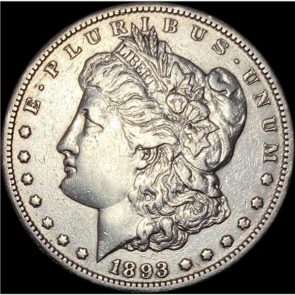 1893-CC Silver Morgan Dollar CLOSELY UNCIRCULATED