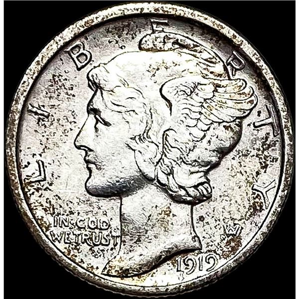 1919-S Mercury Dime CLOSELY UNCIRCULATED